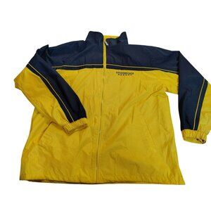 Pear Connection jacket windbreaker black/ yellow..( Stone ridge resort ) embroi
